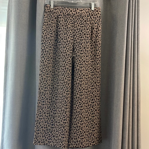 Jcrew size 4 silk print cheetah print pant